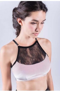 PINK SWAN LACE-TOP
